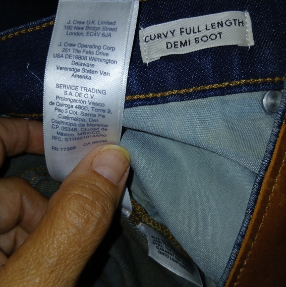 J. Crew Curvy, Full Length, Demi Boot Cut Jeans - Picture 6 of 10